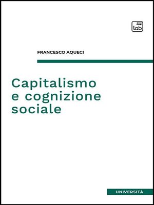 cover image of Capitalismo e cognizione sociale